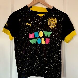 Puma New Mexico United Youth Black & Yellow Soccer Jersey